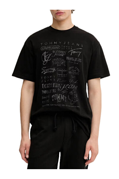Tommy Hilfiger Ανδρικό Archive Logos T-shirt Μαύρο Tommy Jeans DM0DM21584-BDS