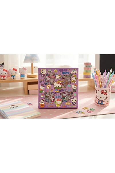 GLOWILLA 100'lü Hello Kitty Karışık Sticker Seti - Telefon, Laptop ve Matara ...
