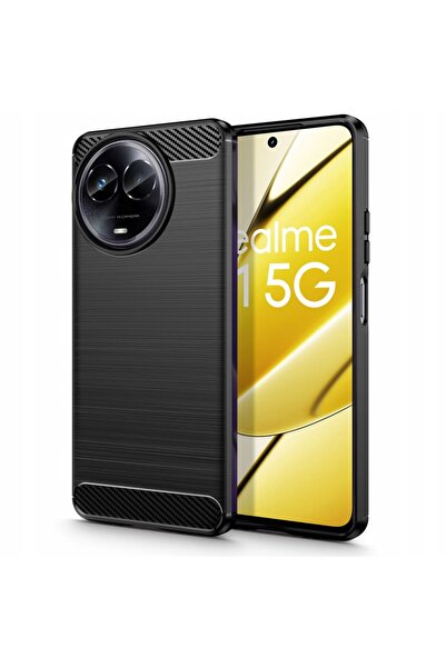 Tech-Protect Θήκη TPUCarbon για Realme 11 5G - Μαύρο