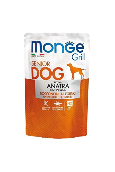 Monge Senior Grill Υγρή Τροφή Σκύλου με Πάπια 100gr