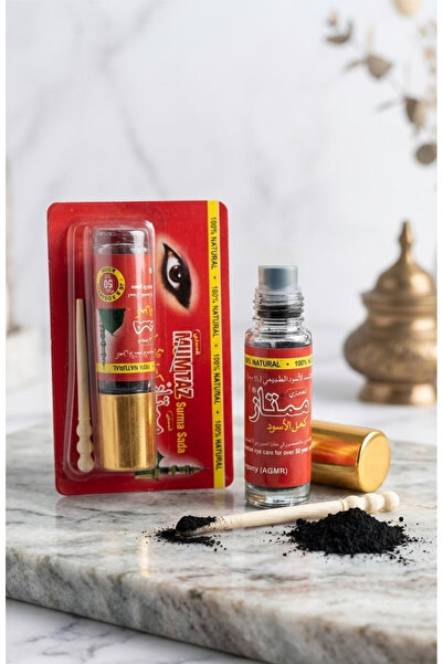 Mumtaz Doğal Toz Sürme Siyah Eyeliner - Kalıcı Ismid Sürme Göz Sürmesi