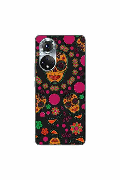 OEM Husa compatibila cu Honor 50 Silicon Gel Tpu Model Halloween Floral Crane...