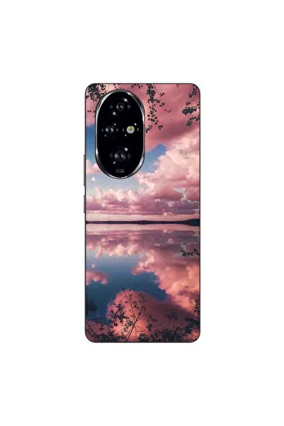 OEM Husa compatibila cu Honor 200 Pro Silicon Gel Tpu Model Pink Clouds