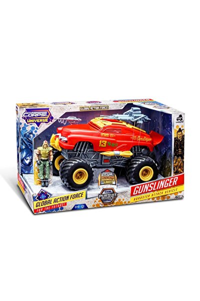 Lanard Toys Set masina de teren cu figurina, Gunslinger, The Corps Universe,