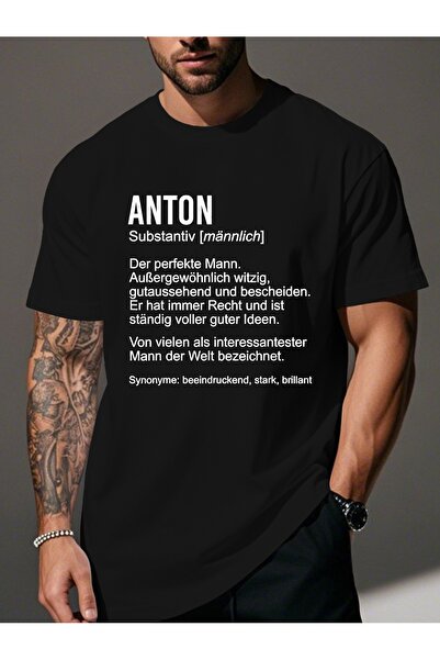 yiou trendy clothing ANTON قمصان رجالية مزينة بعبارات مضحكة وفسائلة مرحة للأس...