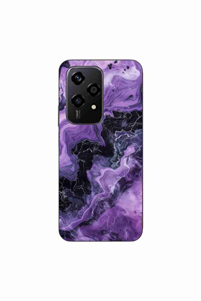 OEM Husa compatibila cu Honor 200 Lite Silicon Gel Tpu Model Abstract Purple ...