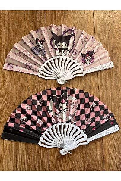 winingo 2Y Shop Çocuk Yelpazesi Kuromi 1 Adet Kız Çocuk Yelpazesi 23*40cm