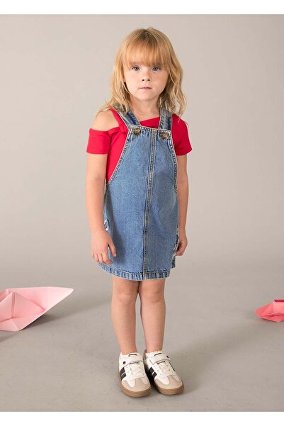 MAYORAL Girl's Denim Gilet Blue