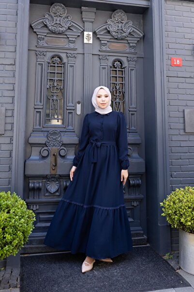 GÖZDE GİYİM Smooth lace dress
