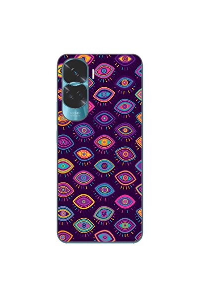 OEM Husa compatibila cu Honor 90 Lite 5G Silicon Gel Tpu Model Tribal Eyes