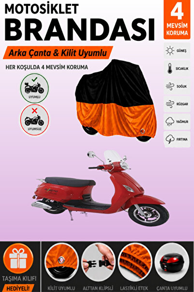 Cemku Double Black Top - Orange Bottom, Rear Bag Compatible Bumoto/Jinling Mo...