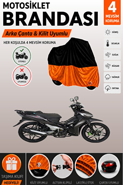 Cemku Double Black Top - Orange Bottom, Rear Bag Compatible Kuba Easy Pro 50 ...