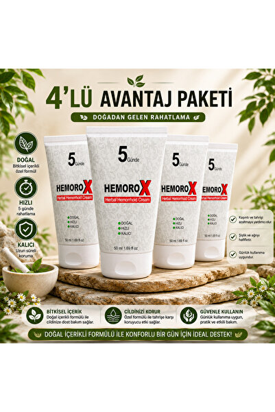 Hemorox Herbal Cream Bas.r ve Hem.rodinize Birebir Bitkisel Özlü Anında Rahat...