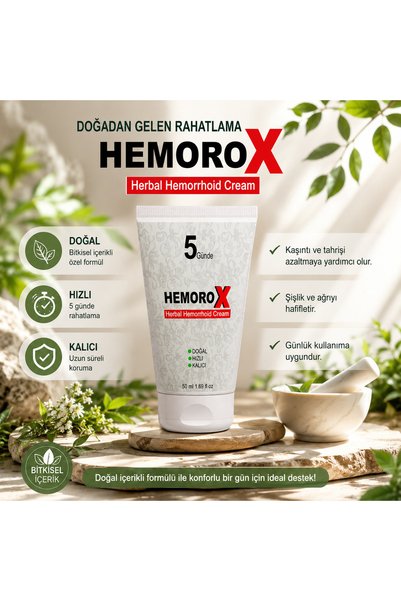 Hemorox Herbal Cream Bas.r ve Hem.rodinize Birebir Bitkisel Özlü Anında Rahat...