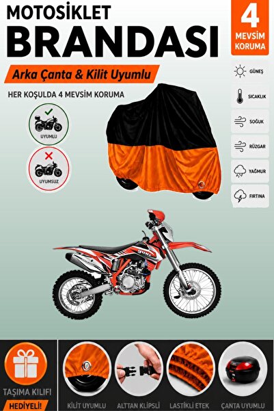 Cemku Double Black Top - Orange Bottom, Rear Bag Compatible Yuki Dirty Paws O...
