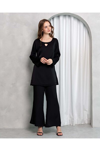 the desire wear Aura Elegance Satin Co-ord Set – Midnight Black | Women's Wor...