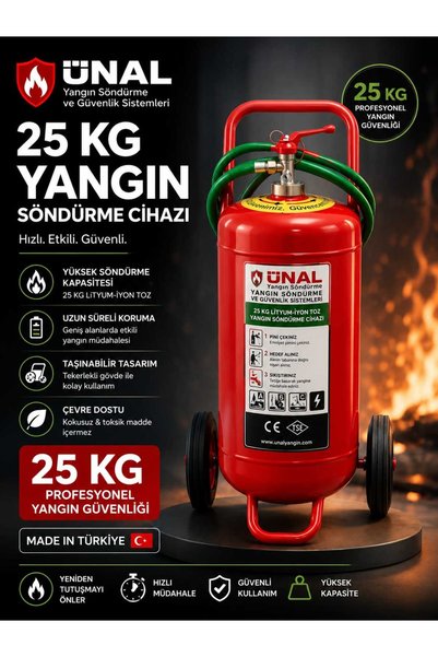 ünalgrup 25 Litre Bioversal Elektrikli Araçlar ve Lityum-iyon Batarya (Pil, Akü) Yangın Söndürme