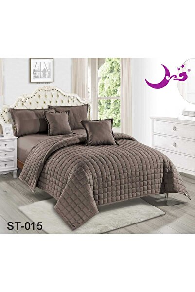 Moon Nefirin Compressed Bedspread Plain Summer 6 Piece Set-230*250 Plain Summ...