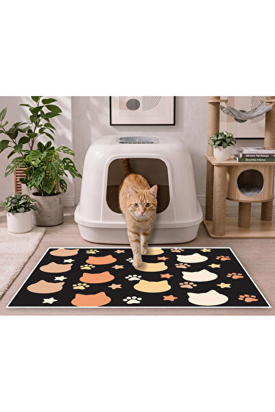 Harika bir ev KEDİ VE KÖPEK TUVALETİ KUMU PASPASI 40X50 CM HAYVAN MATI (KEDİL...
