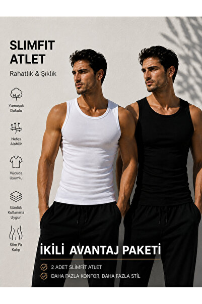 Livik Men's Halter Neck Sports Lycra Casual & Sports Athlete Black and White Set