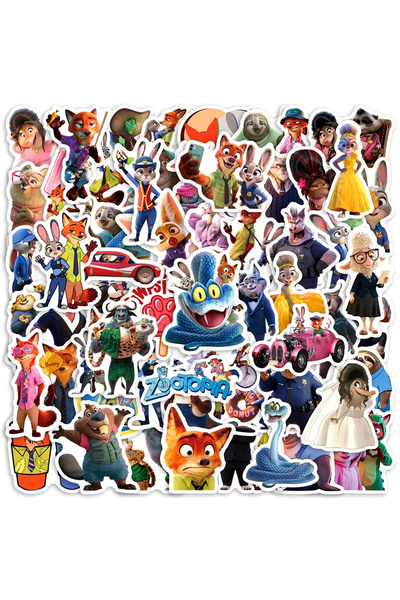 Choice1 50PCS 10/30/50pcs Funny Disney Cartoon Zootopia 2 Stickers Cute Anime...
