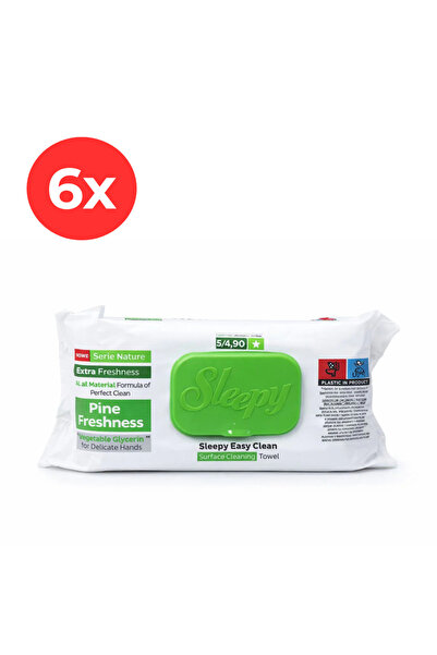 Sleepy 6x EASY CLEAN Multi-surface Wet Wipes Pine Freshness 100
