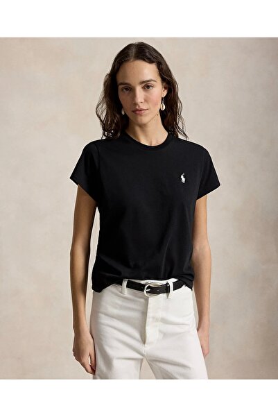 Ralph Lauren Black Label Klasik Kesim Pamuklu Jersey Bisiklet Yaka Tişört
