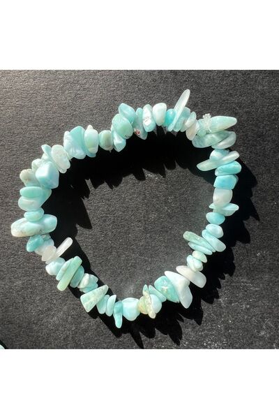 DRUZY Brățară cu așchii de Larimar, calitate AA
