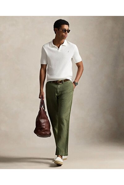 Ralph Lauren Black Label Fitilli Pamuklu Johnny Yakalı Polo Tişört 100082625