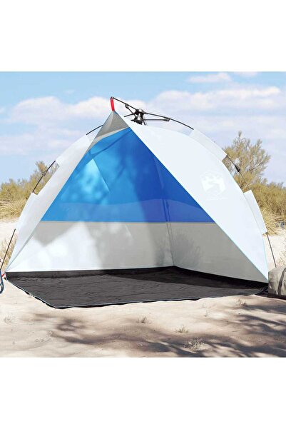 vidaxl Cort camping, albastru azuriu, impermeabil, setare rapida