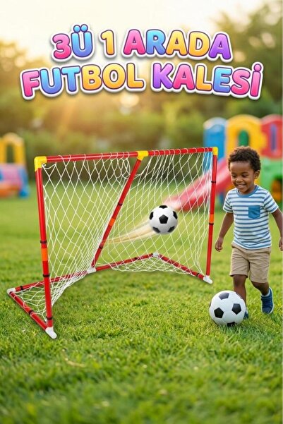 Tıfıl Toys 3'ü 1 Arada Mega Futbol Kalesi! Taşınabilir Fileli 120cm Toplu Eğl...