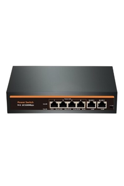 Nova NVC-INTSF0420FB2L محول إيثرنت 24 فولت للاتصال الداخلي بـ 4+2 منافذ POE (...