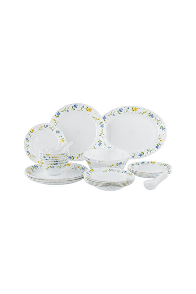 DELCASA 33-Piece Opalware Dinner Set