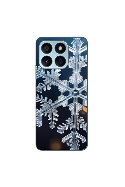 OEM Husa compatibila cu Honor X8b Silicon Gel Tpu Model Big Snowflake