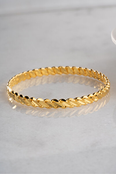 Silvano Jewelry 925 Ayar Gümüş 22 Ayar Altın Kaplama Adana Burma Bilezik