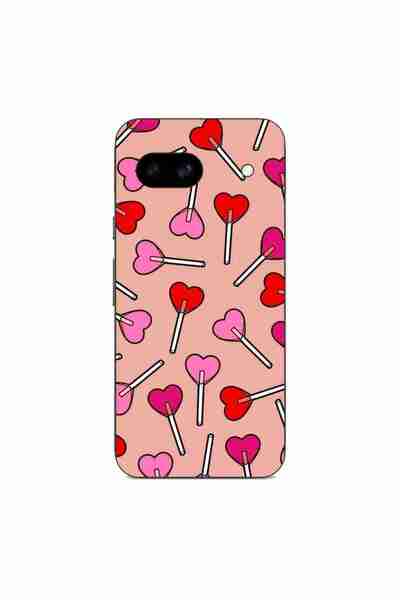 OEM Husa compatibila cu Google Pixel 8A Silicon Gel Tpu Model Valentines Hear...