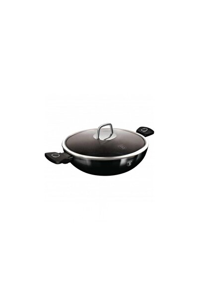 Berlinger Haus Αντικολλητικό Τηγάνι Wok 30cm με Καπάκι, Black Vantage Collect...