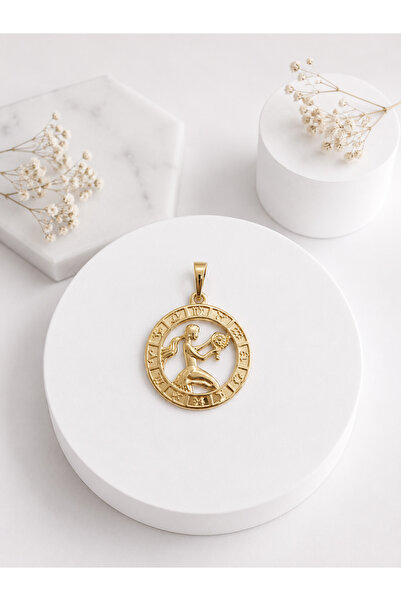 XUPING JEWELRY Başak Burcu Kolye Ucu / Xuping 14K Gold Kaplama Astroloji Mada...