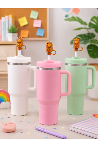 Stanley Compatible Thermos Accessory Capibara 1 Piece Qeunchr Compatible with...