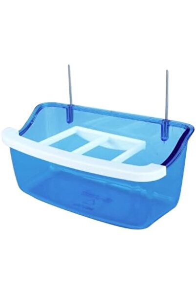 Premini 10 cm Telli Izgaralı Kuş Yemlikleri, 32’li Mavi Set