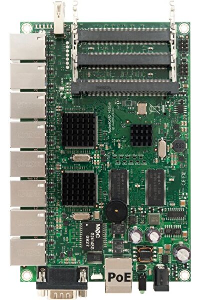 MIKROTIK RB493G |   Router |   9x RJ45 100Mb/s, 3x miniPCI, 1x USB