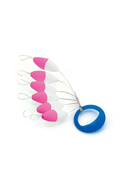 Akami Float Oval 7x15mm White/Pink (6) Yüzdürücü Stoper