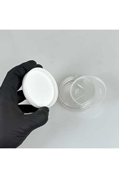 makrobay 50ml - Plastik Boş Kavanoz Şeffaf - 5 Adet