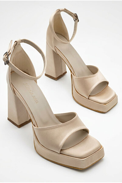 Shoesers Women's Special Design Single Strap Platform Heeled Evening Dress Sh...