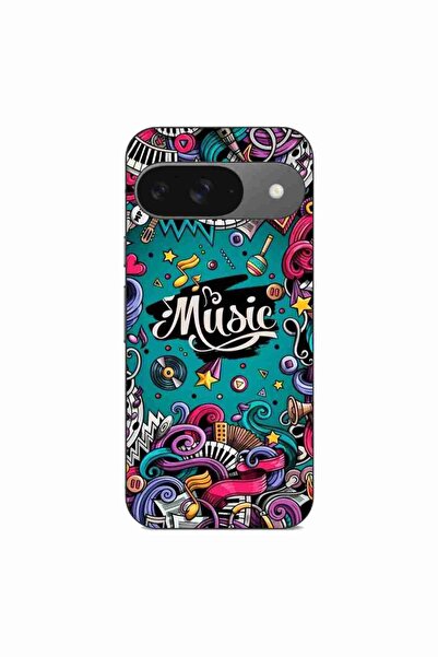 OEM Husa compatibila cu Google Pixel 9 Pro Silicon Gel Tpu Model Pop Art Music