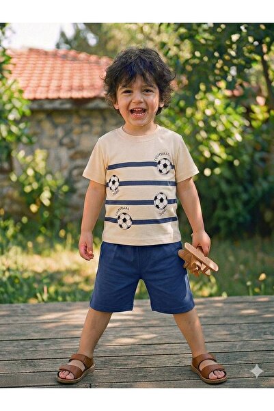 Milanlı Kids Boy's Cotton Summer Set (Top and Bottom)