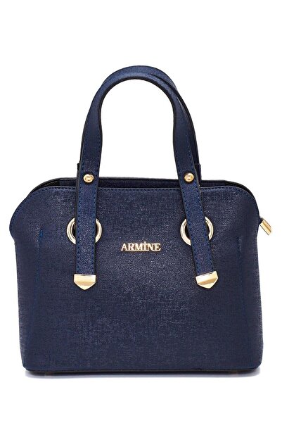 Armine Modern and Practical Shoulder Bag Navy Blue Women's Bag Suitable for D...