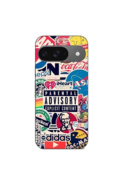 OEM Husa compatibila cu Google Pixel 9 Silicon Gel Tpu Model Pop Art Brands