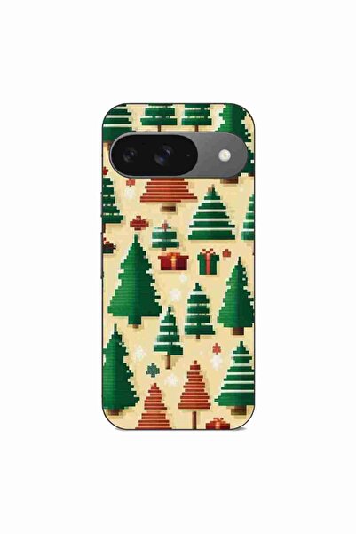 OEM Husa compatibila cu Google Pixel 9 Silicon Gel Tpu Model Pixel Art Christ...