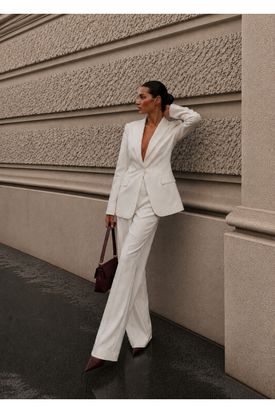 mantova Blazer Takım Elbise Tek Düğme Ceket Pantolon